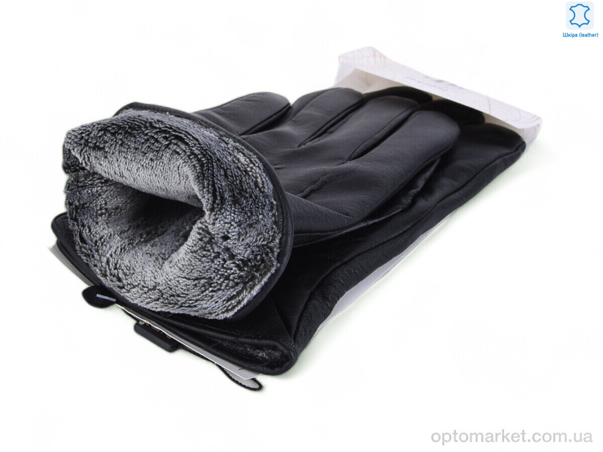 Купить Рукавички чоловічі 52-6 black Paidi чорний, фото 2