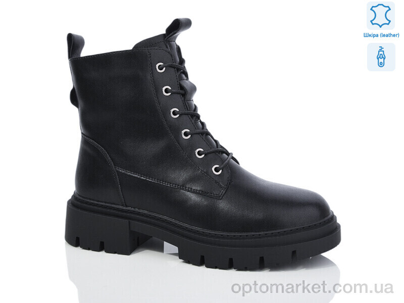 Купить Черевики жіночі 52-8 шкіра Xifa чорний, фото 1