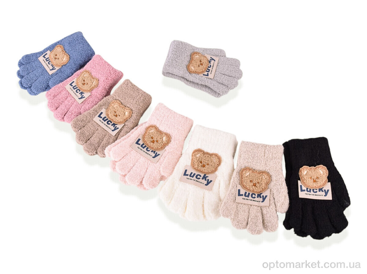 Купить Рукавички дитячі 5206 (тедди) mix Anjela мікс, фото 1