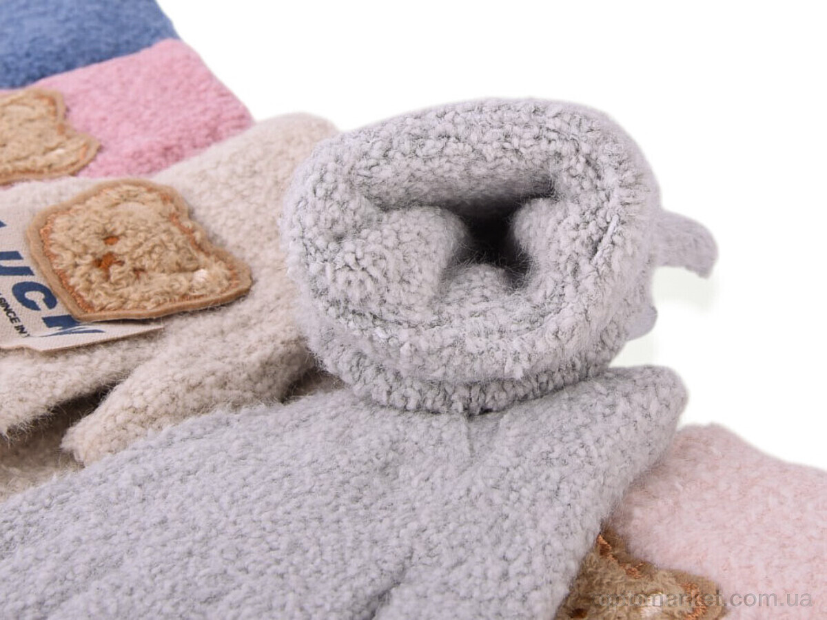 Купить Рукавички дитячі 5206 (тедди) mix Anjela мікс, фото 2