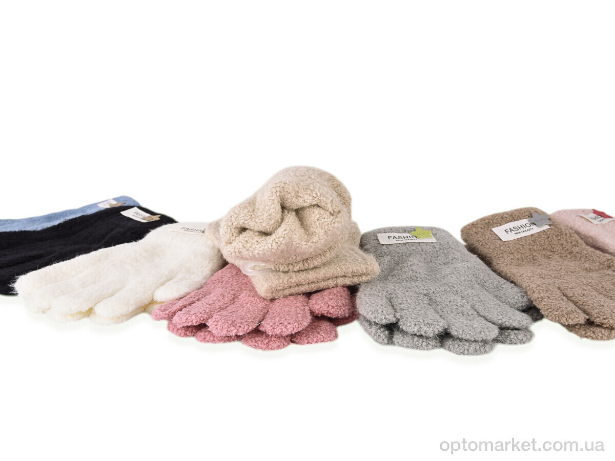 Купить Рукавиці дитячі 5207 (тедді) mix Anjela мікс, фото 2
