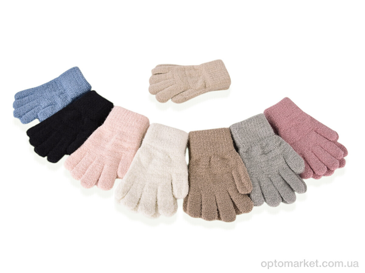 Купить Рукавиці дитячі 5209 (тедді) mix Anjela мікс, фото 1