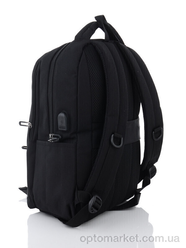 Купить Рюкзак унісекс 521 black Binshuai чорний, фото 2