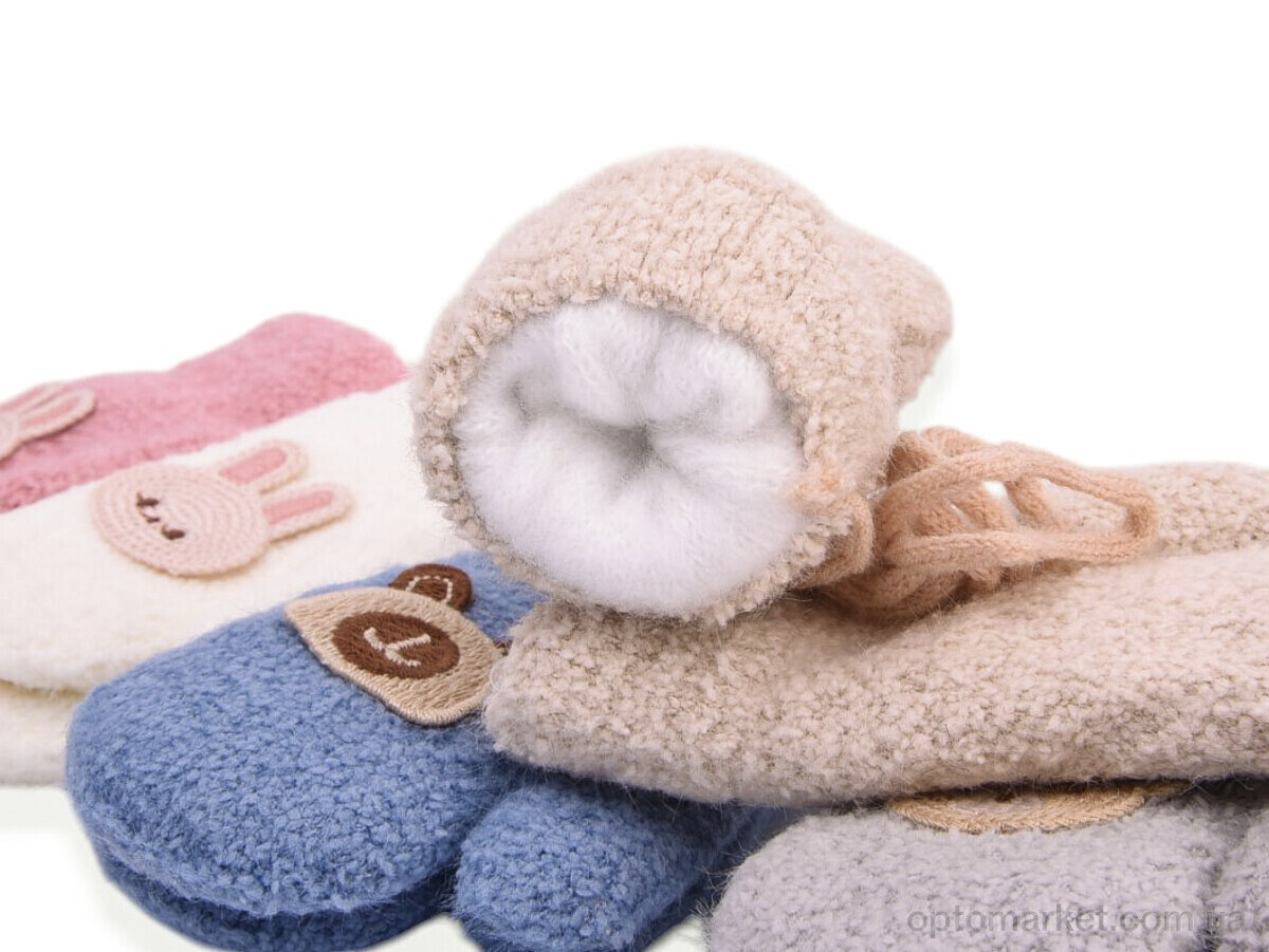 Купить Рукавиці дитячі 5211 (тедди) mix Anjela мікс, фото 2