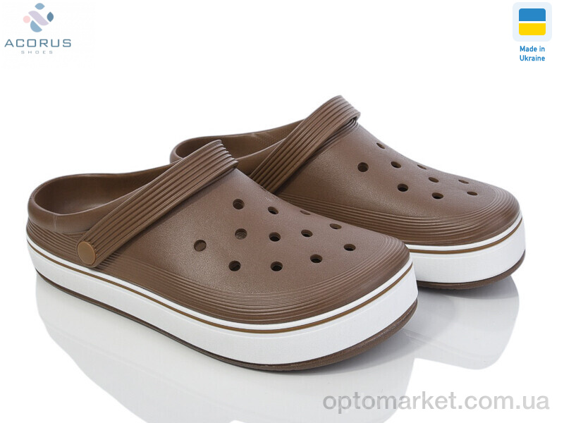 Купить Крокси чоловічі 523 коричневий Dago коричневий, фото 1