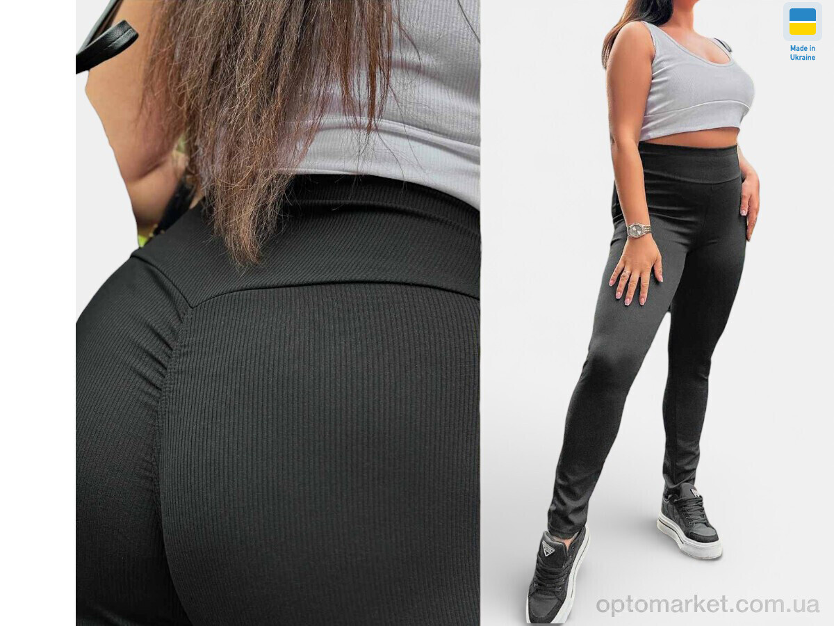 Купить Лосини жіночі 5275 чорний Sport style чорний, фото 1