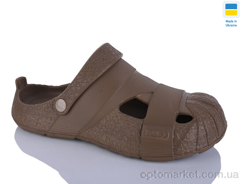 Купить Крокси чоловічі 528 пісочний Dago коричневий, фото 1