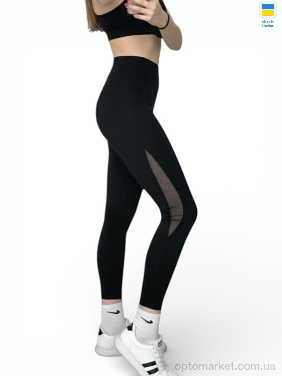 Купить Лосини жіночі 52868 чорний Sport style чорний, фото 1