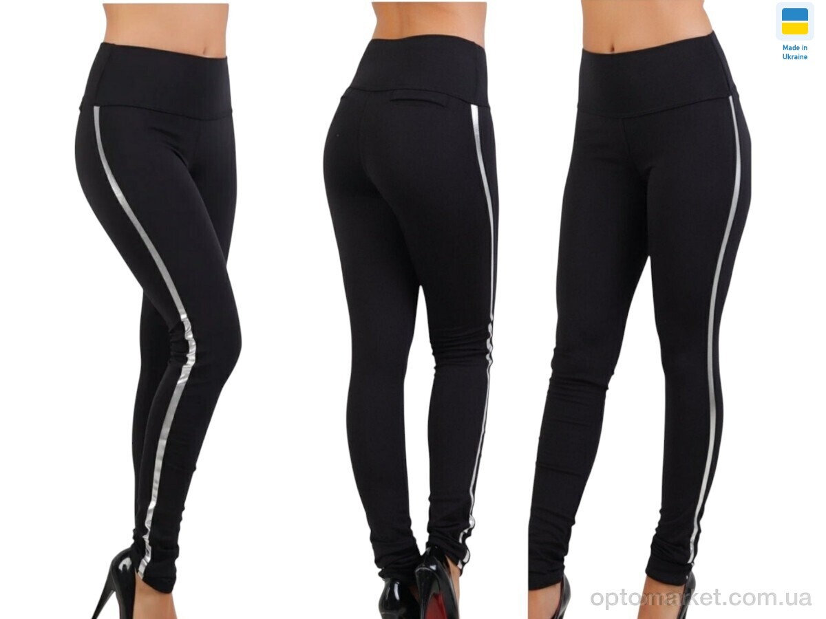 Купить Лосини жіночі 529 чорний Sport style чорний, фото 1