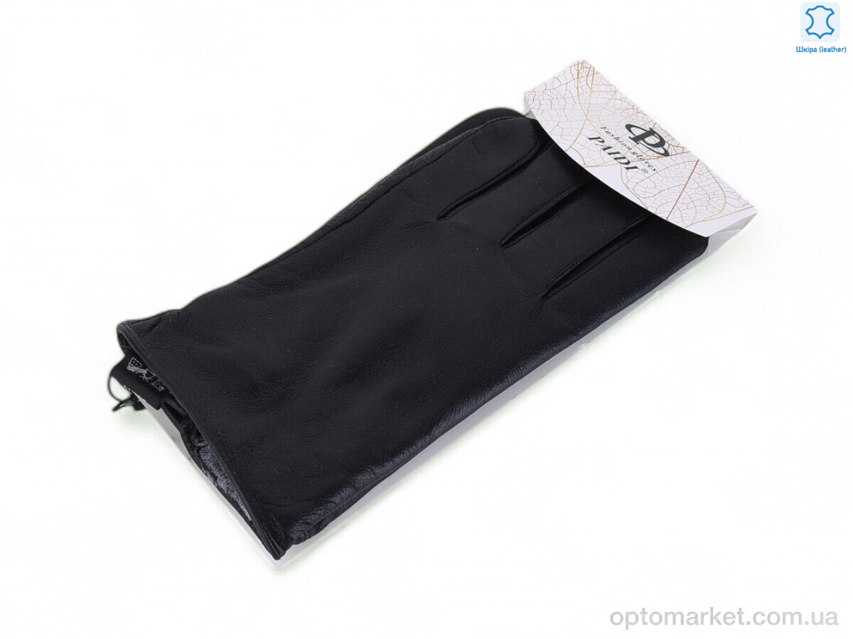 Купить Рукавички чоловічі 53-2 black батал Paidi чорний, фото 1