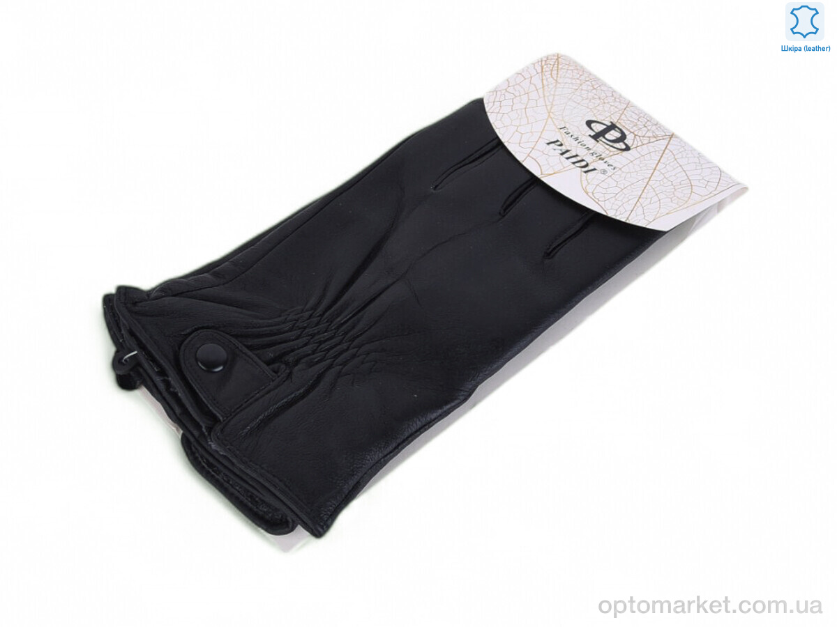 Купить Рукавички чоловічі 53-3 black батал Paidi чорний, фото 1