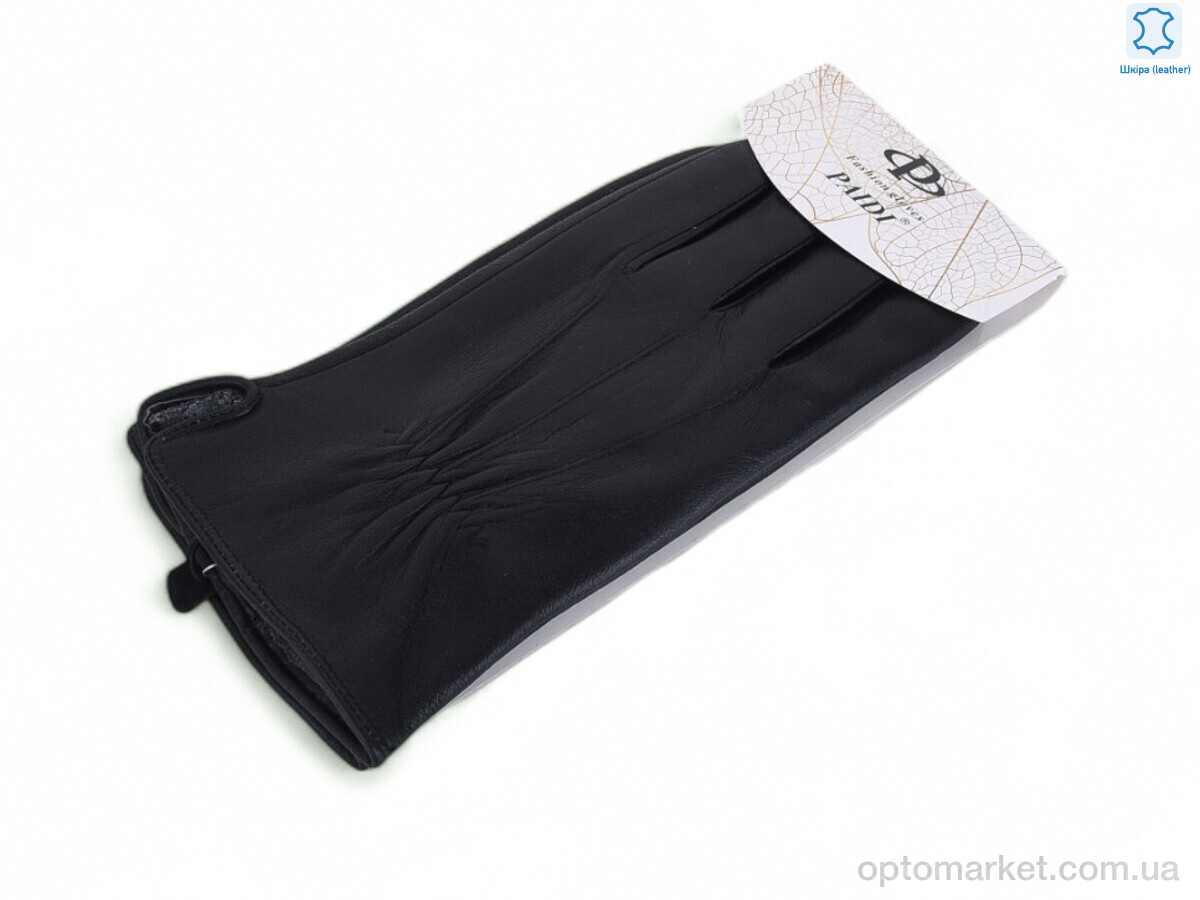 Купить Рукавички чоловічі 53-4 black батал Paidi чорний, фото 1