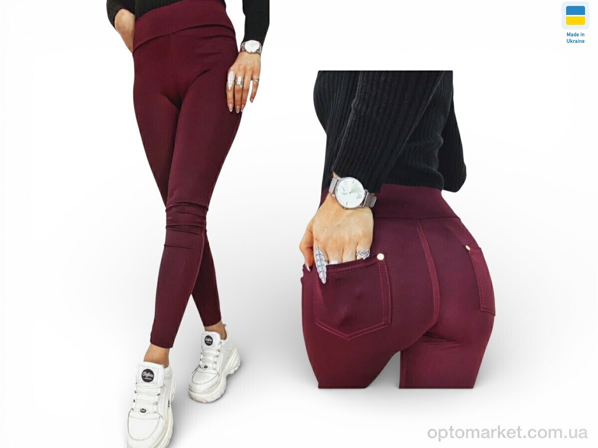 Купить Лосини жіночі 531 бордо Sport style бордовий, фото 1