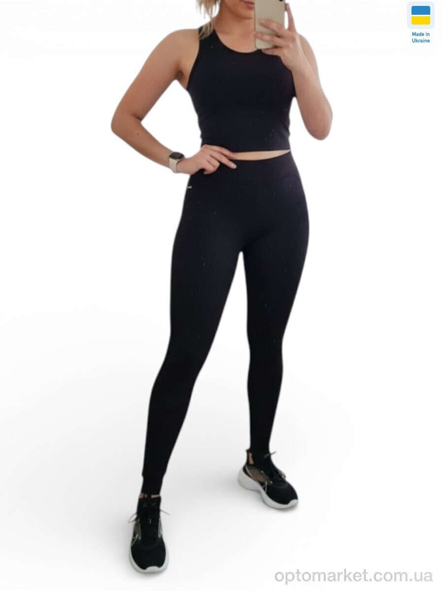 Купить Лосини жіночі 5311 чорний Sport style чорний, фото 1
