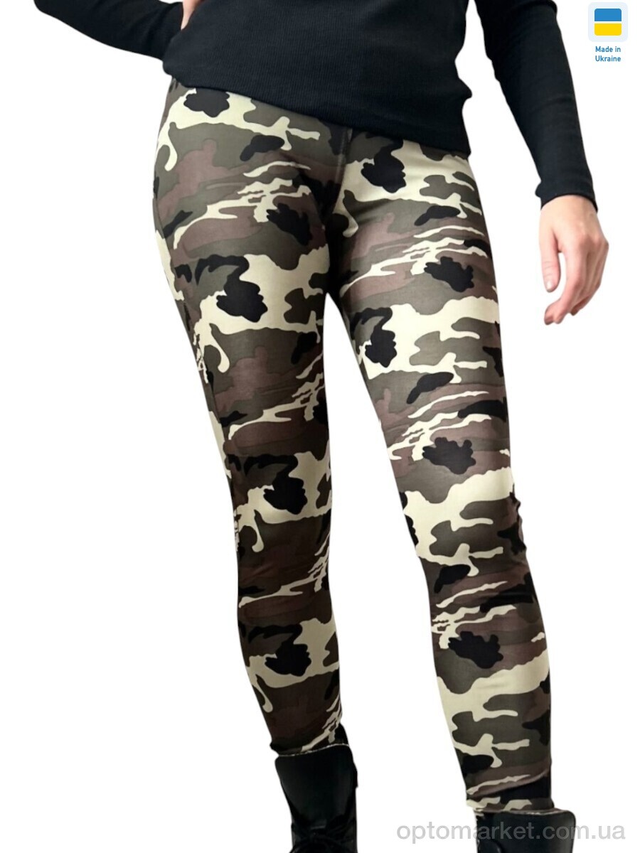 Купить Лосини жіночі 5312 камуфляж Sport style хакі, фото 1
