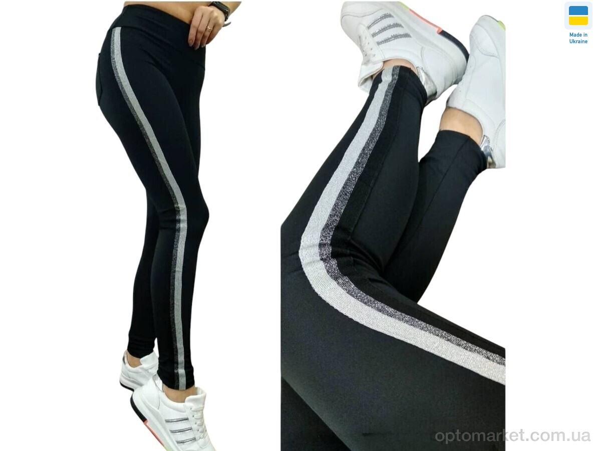 Купить Лосини жіночі 5320 чорний Sport style чорний, фото 1