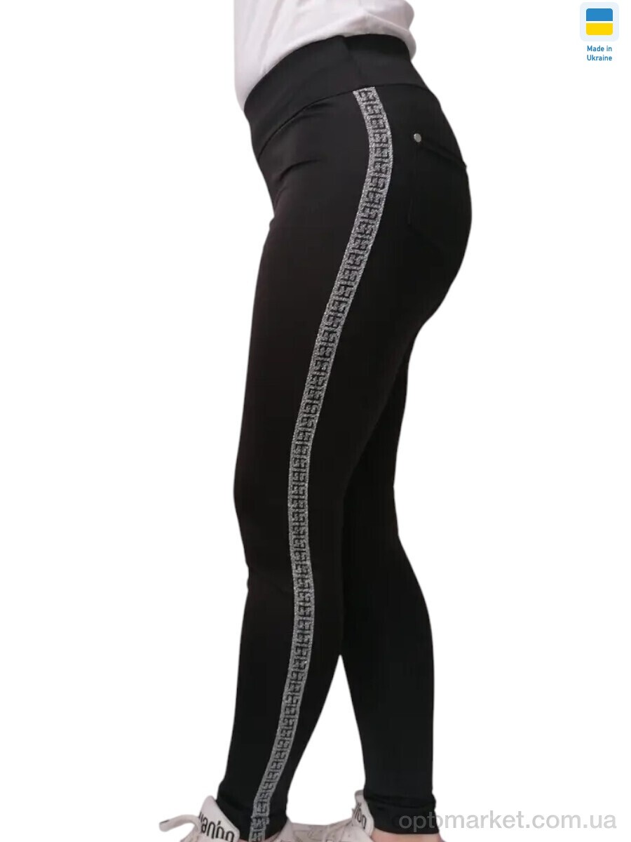 Купить Лосини жіночі 5329 чорний Sport style чорний, фото 1