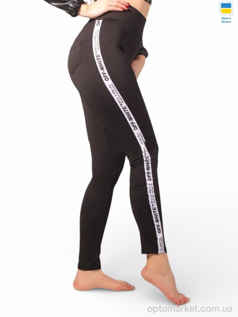 Купить Лосини жіночі 5340 чорний Sport style чорний, фото 2