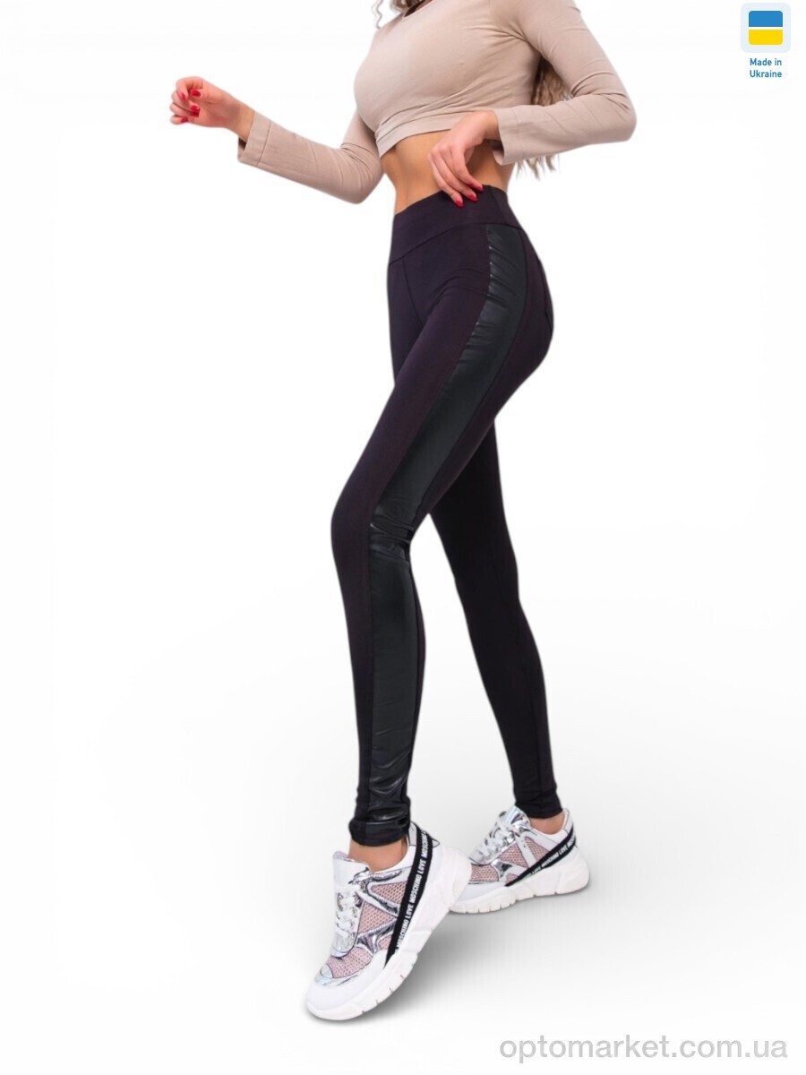 Купить Лосини жіночі 536 чорний Sport style чорний, фото 1