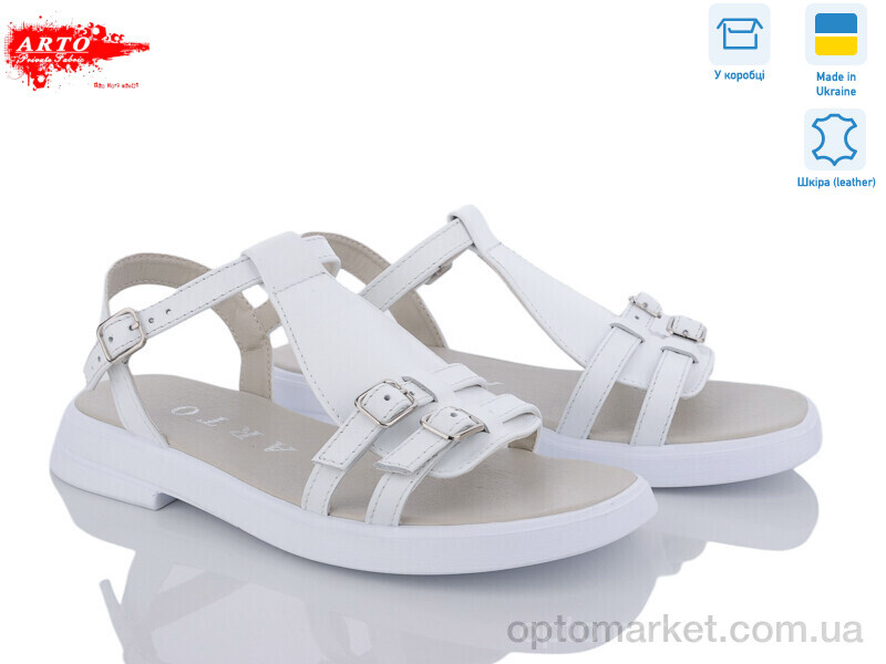Купить Босоніжки жіночі 538 б.ш. ARTO білий, фото 1