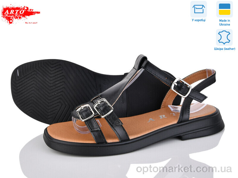 Купить Босоніжки жіночі 538 ч.к. old ARTO чорний, фото 1