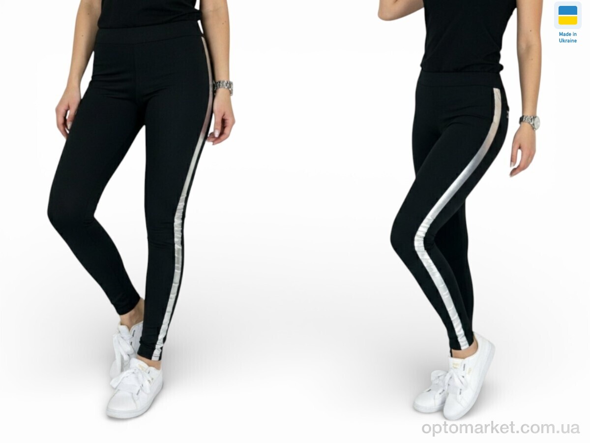Купить Лосини жіночі 538 чорний Sport style чорний, фото 1