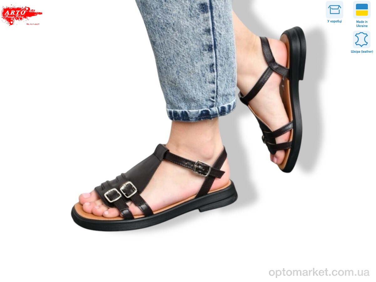 Купить Босоніжки жіночі 538 кор.к. ARTO коричневий, фото 1