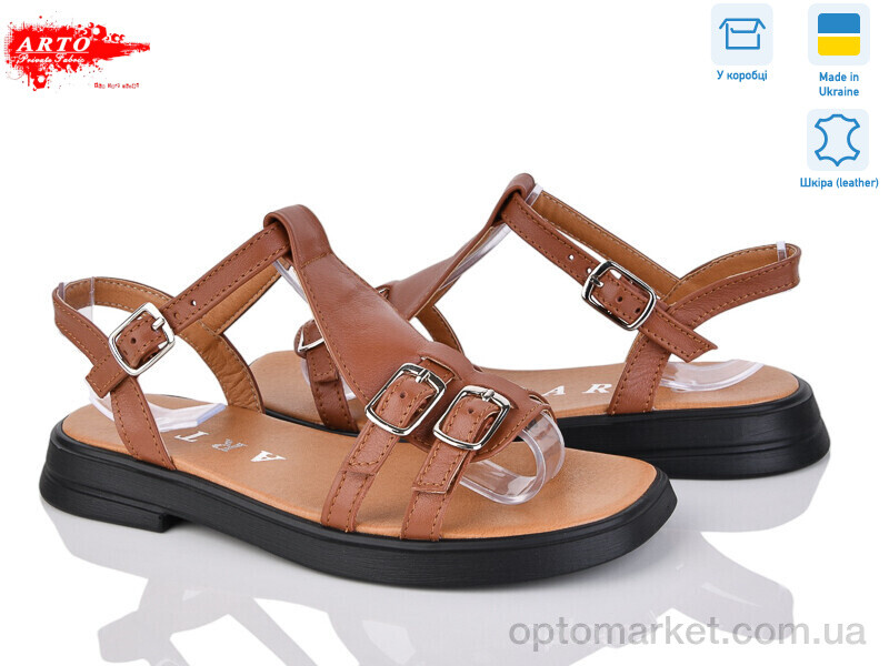 Купить Босоніжки жіночі 538 рудий к. old ARTO коричневий, фото 1