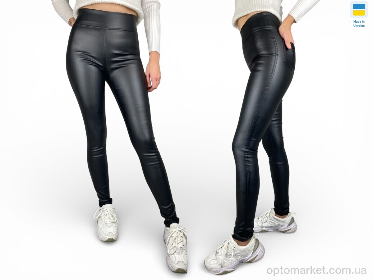 Купить Лосини жіночі 53911 чорний Sport style чорний, фото 1