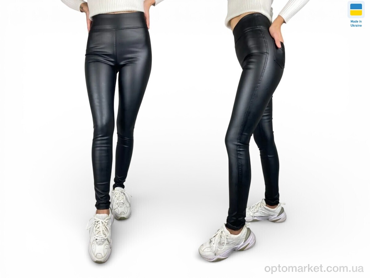 Купить Лосини жіночі 53911 чорний Sport style чорний, фото 1