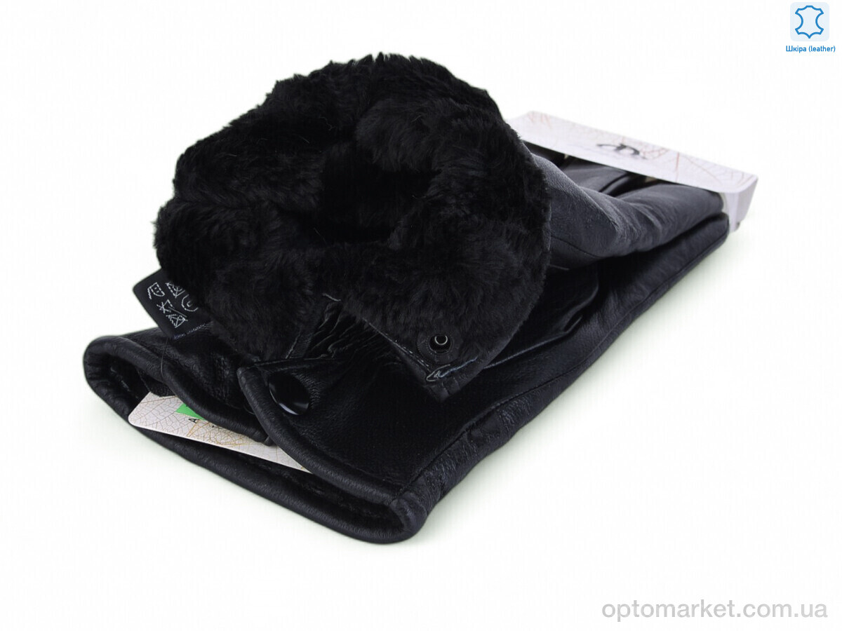 Купить Рукавички чоловічі 54-3 black Paidi чорний, фото 2