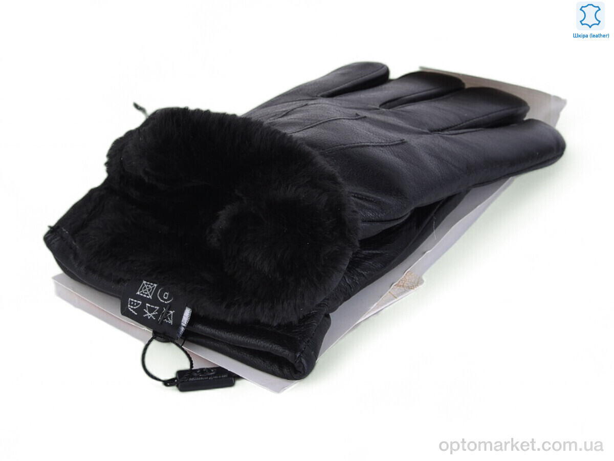 Купить Рукавички чоловічі 54-4 black Paidi чорний, фото 2