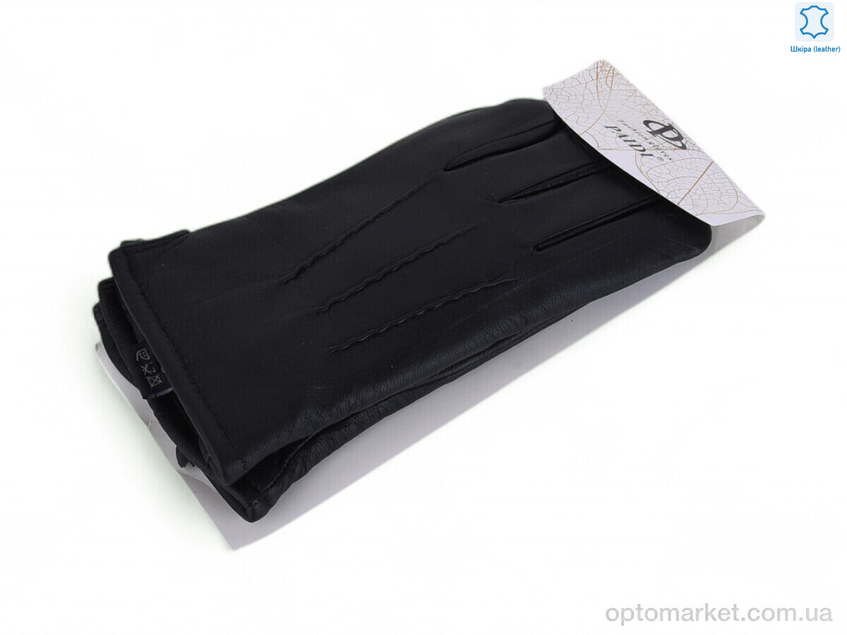 Купить Рукавички чоловічі 54-6 black Paidi чорний, фото 1