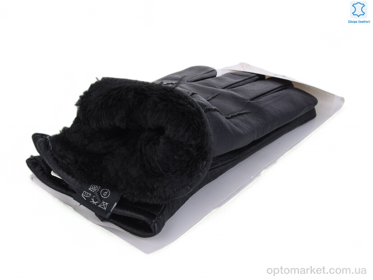 Купить Рукавички чоловічі 54-6 black Paidi чорний, фото 2