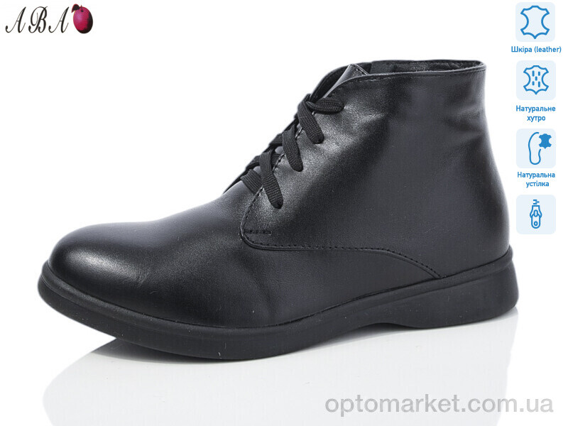 Купить Черевики жіночі 54 black DJUS SHOES чорний, фото 1