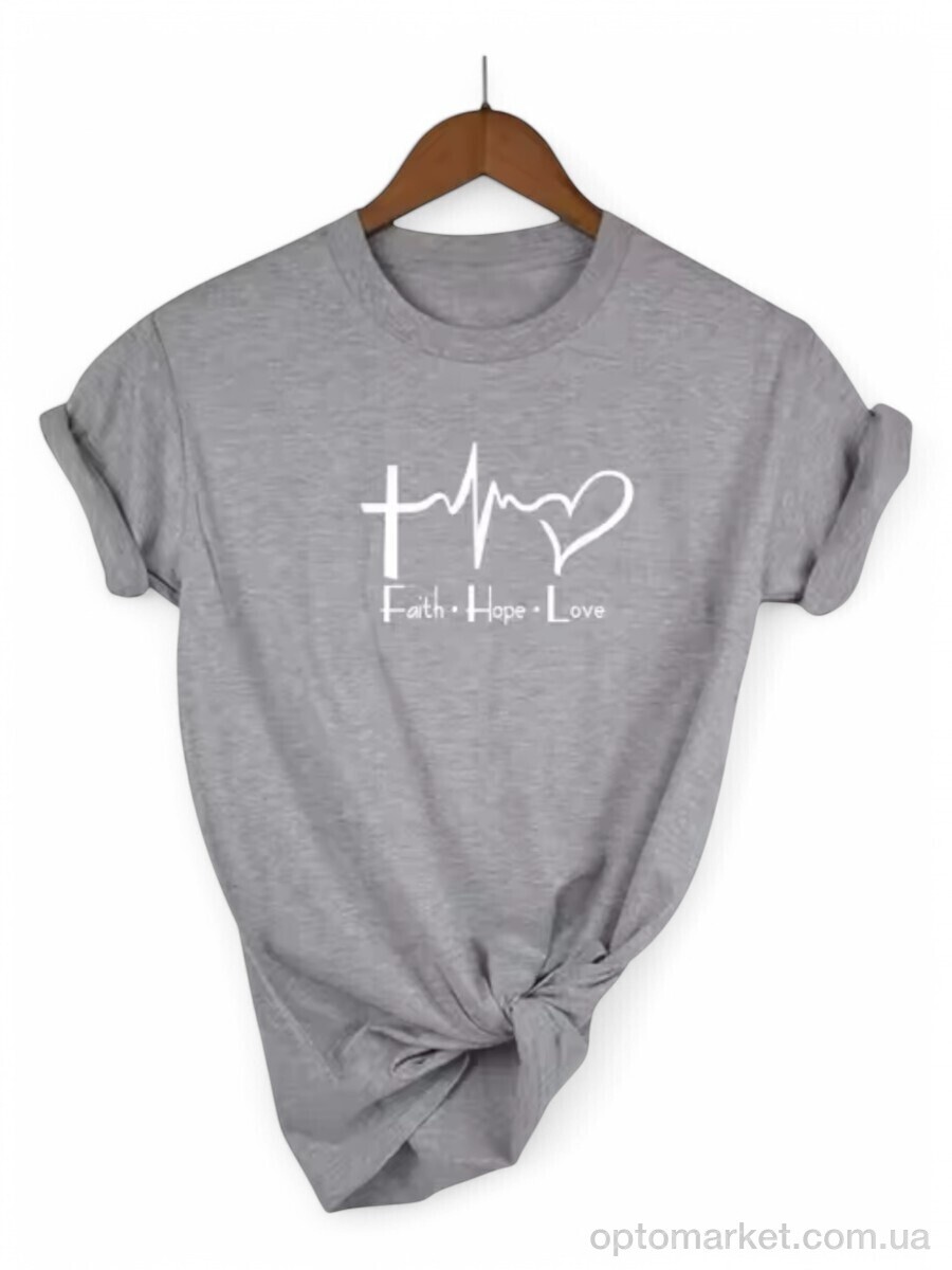 Купить Футболка жіночі 54 grey Riza сірий, фото 1