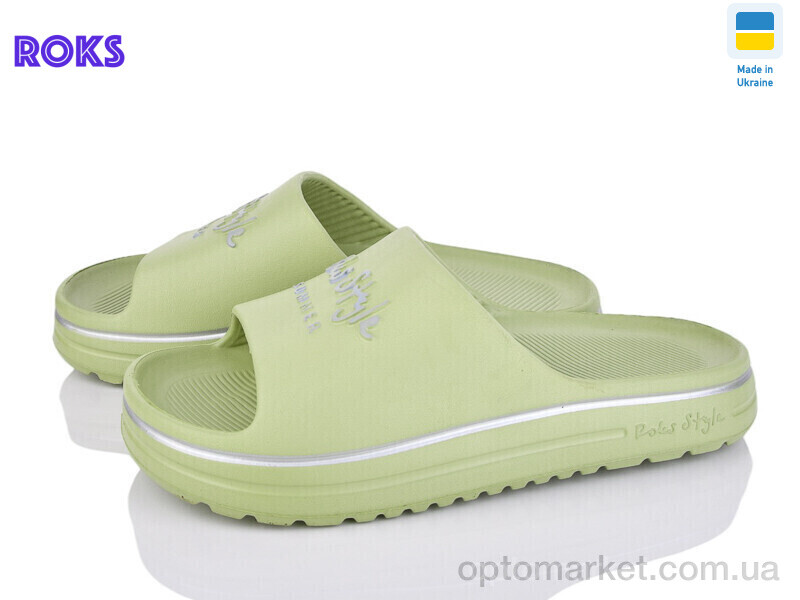 Купить Шльопанці жіночі 540-016 олива Roks зелений, фото 1