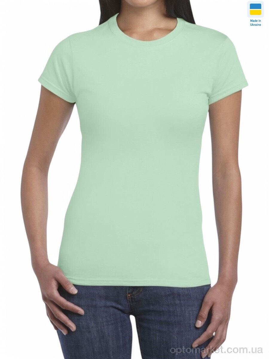 Купить Футболка жіночі 5430 l.green Gildan зелений, фото 1