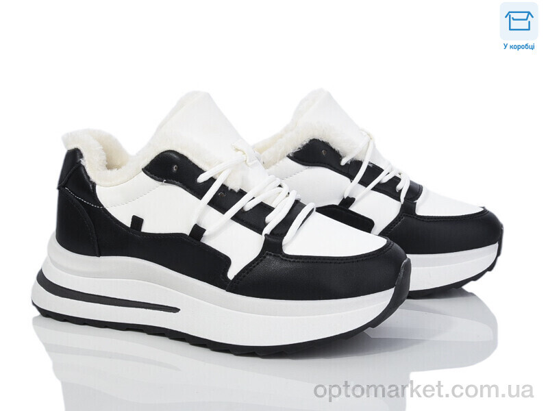 Купить Кросівки жіночі 546-281 white-black Ok Shoes білий, фото 1