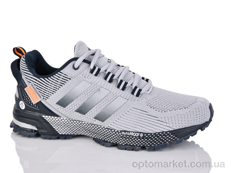 Купить Кросівки чоловічі 5493-1 A.idas сірий, фото 2