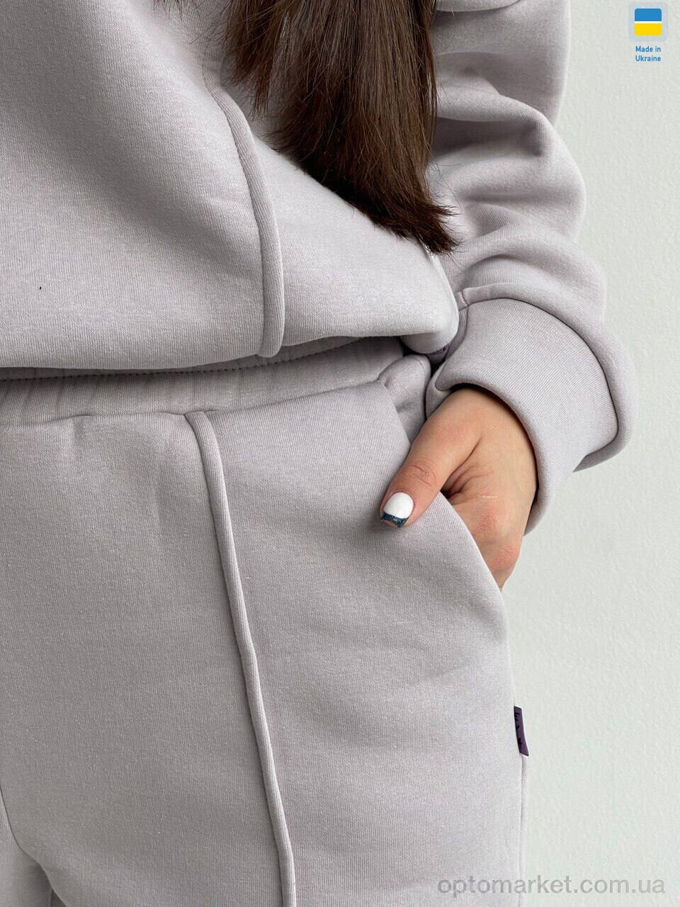 Купить Спортивний костюм жіночі 55-1 св.меланж Eva бежевий, фото 3