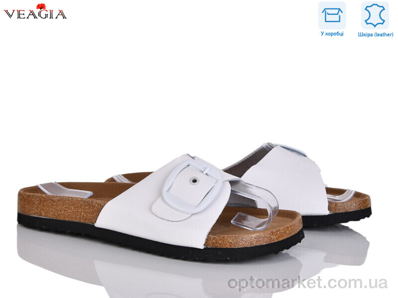 Купить Шльопанці жіночі 5600-2 FAN білий, фото 1