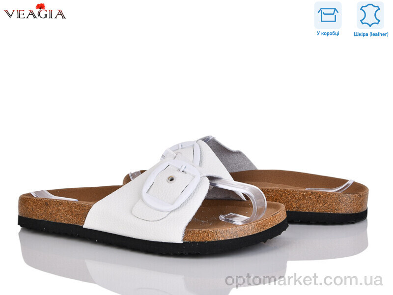 Купить Шльопанці жіночі 5600-7 FAN білий, фото 1