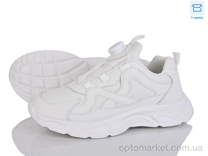 Купить Кросівки унісекс 5602-1 Bibaiqihei білий, фото 1