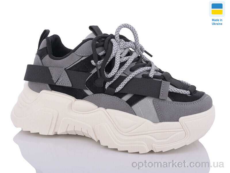 Купить Кросівки жіночі 5604-1 Swin сірий, фото 1