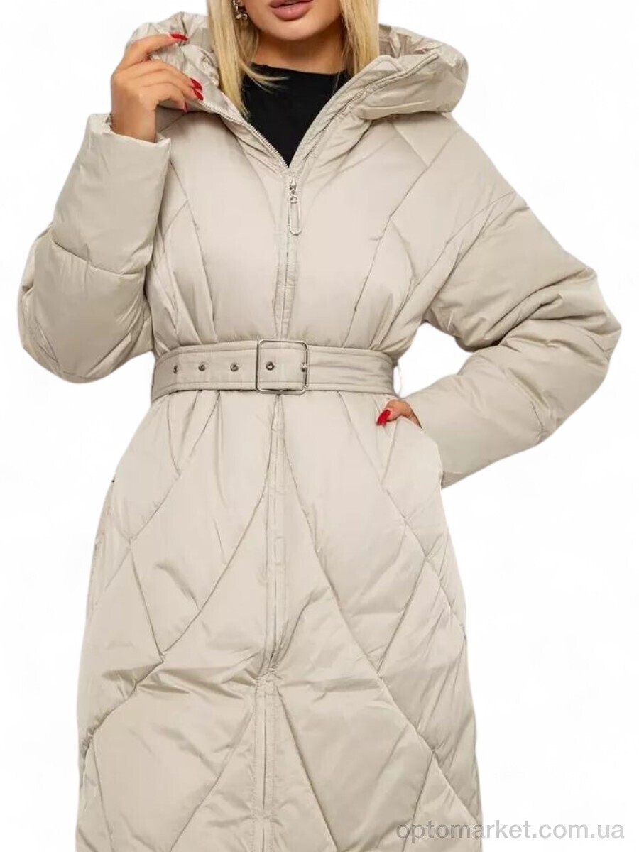 Купить Куртка жіночі 5618 св.бежевий Massmag бежевий, фото 2
