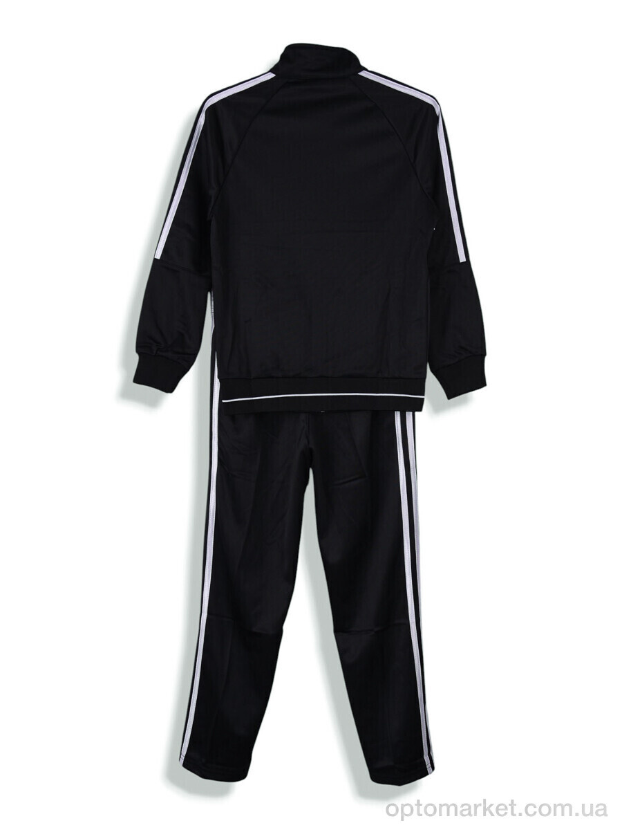 Купить Спортивний костюм дитячі 565-1 3-смужки чорний Lidong чорний, фото 2