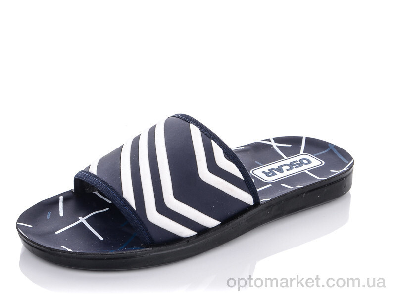Купить Шльопанці чоловічі 57-7 т.синий Oscar синій, фото 1