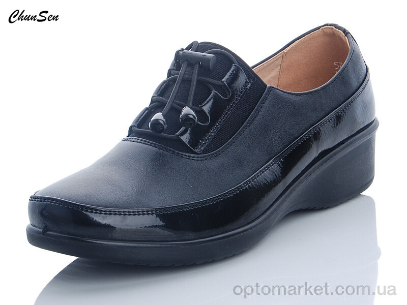 Купить Туфлі жіночі 57225-9 Chunsen чорний, фото 1