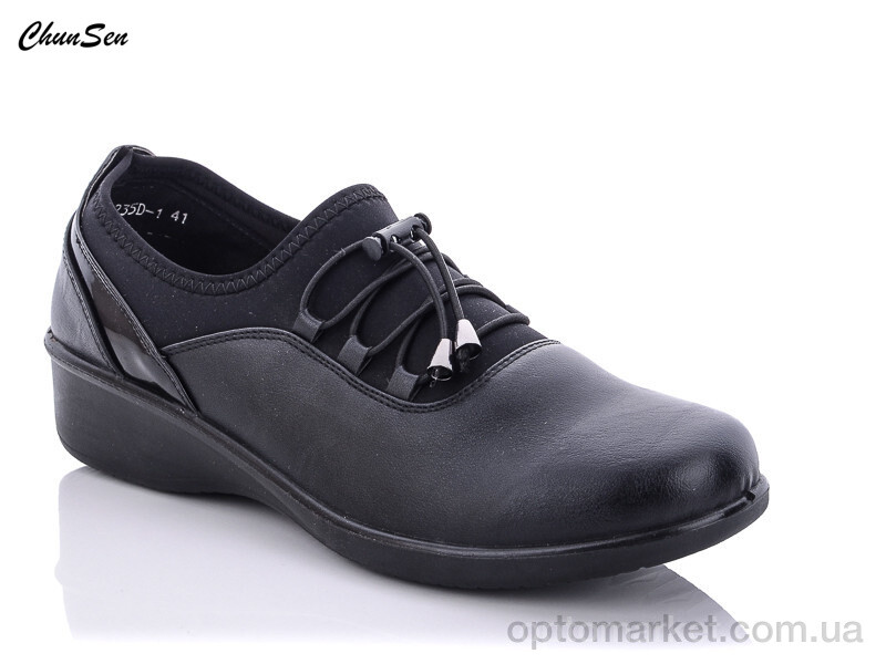 Купить Туфлі жіночі 57235D-1 Chunsen чорний, фото 1